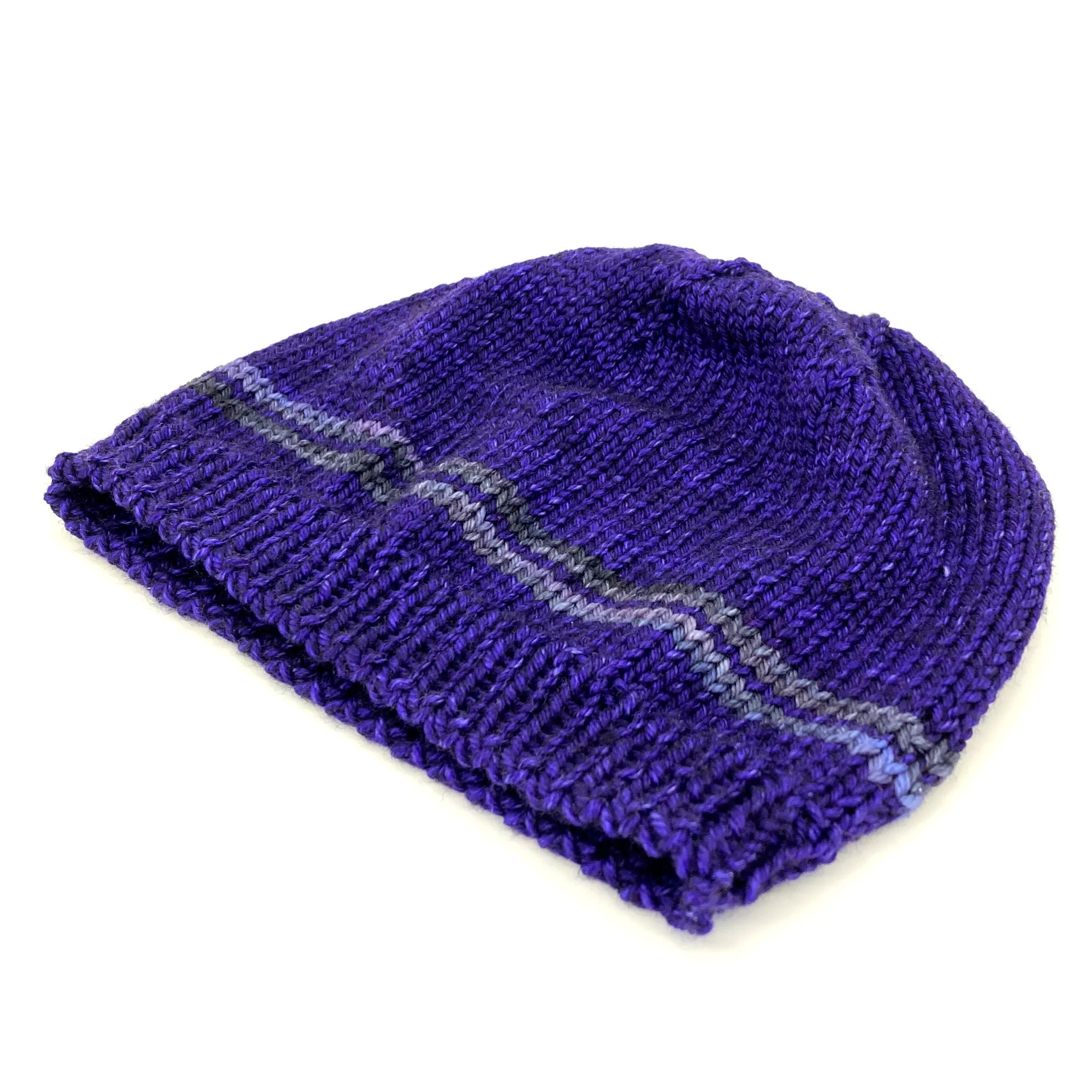 Basic Beanie | 100% Superwash Merino Wool | Purple Mystery