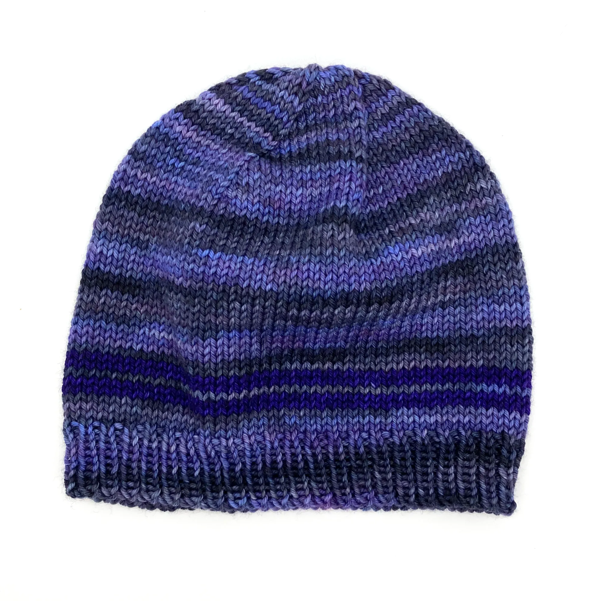 Basic Beanie | 100% Superwash Merino Wool | Purple Mystery