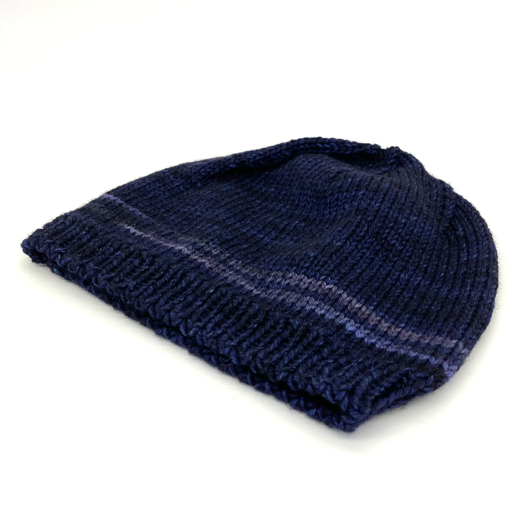 Basic Beanie | 100% Superwash Merino Wool | Purple Mystery