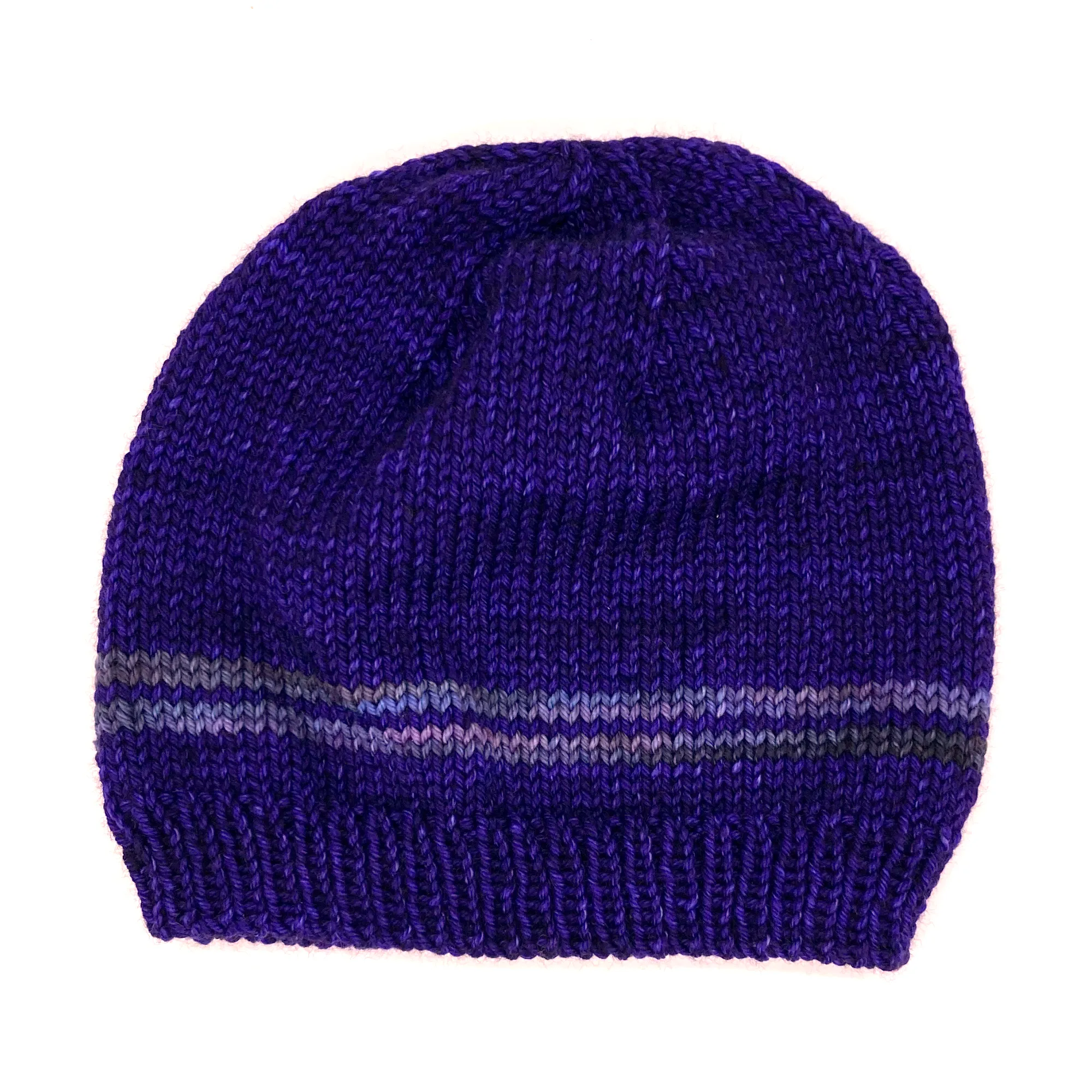 Basic Beanie | 100% Superwash Merino Wool | Purple Mystery