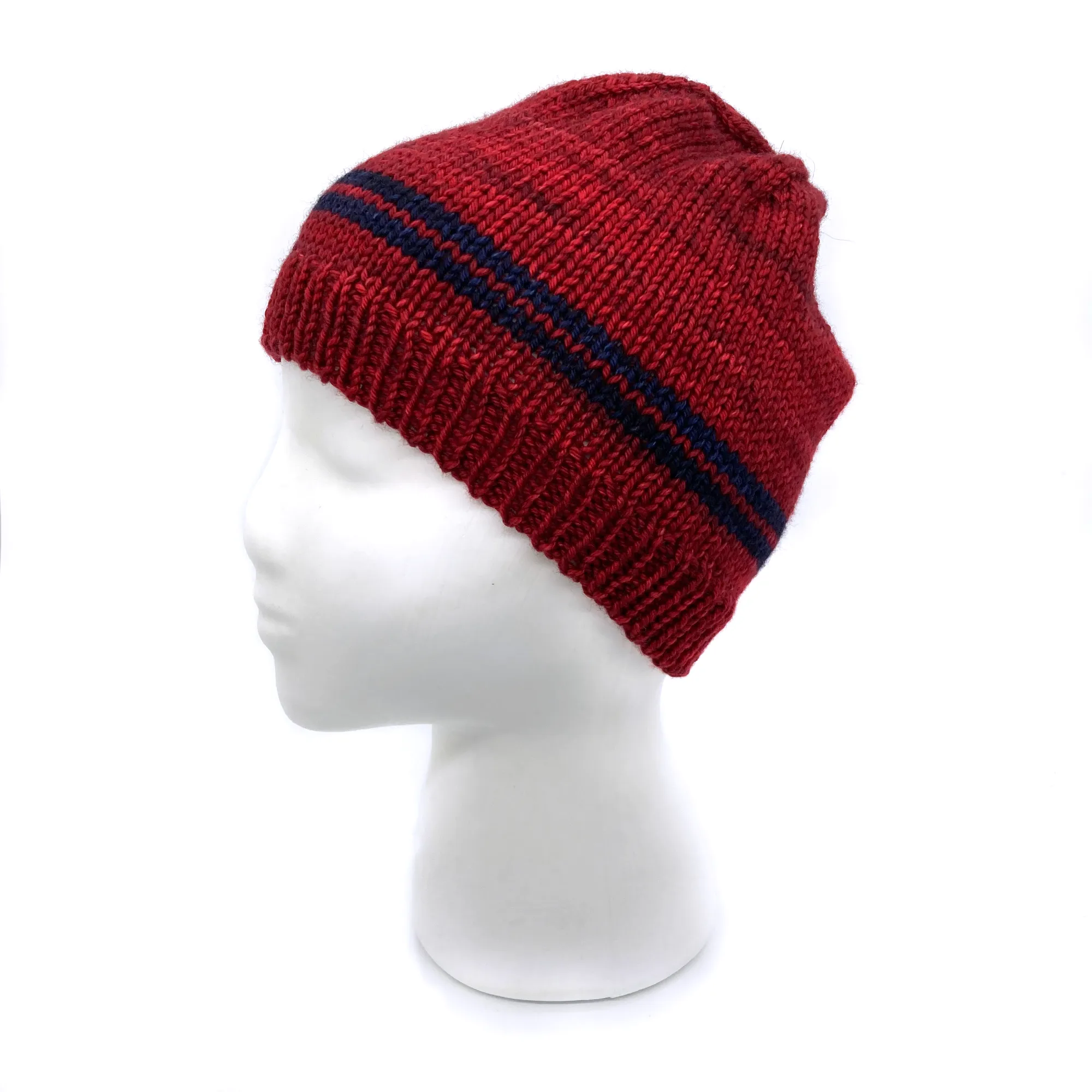 Basic Beanie | 100% Superwash Merino Wool | Purple Mystery