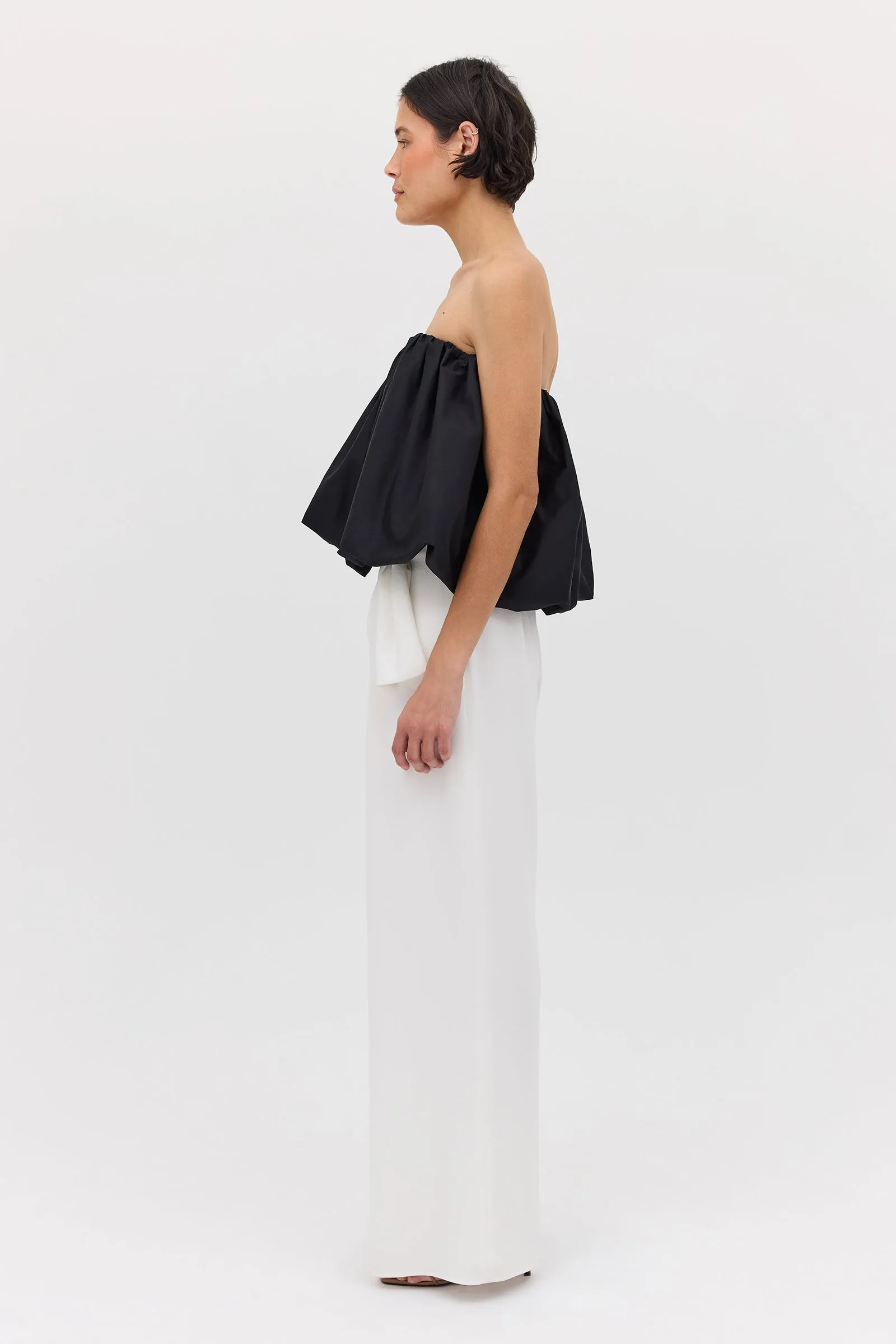 BLACK COTTON HAZEL TOP