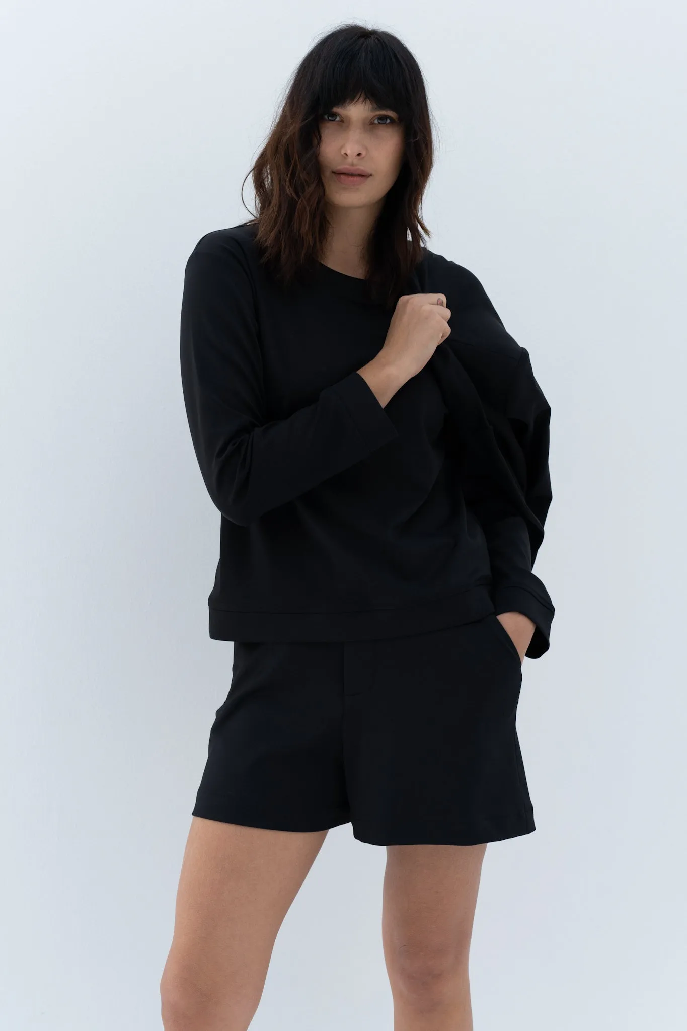 Black Sweatshirt (Scuba)