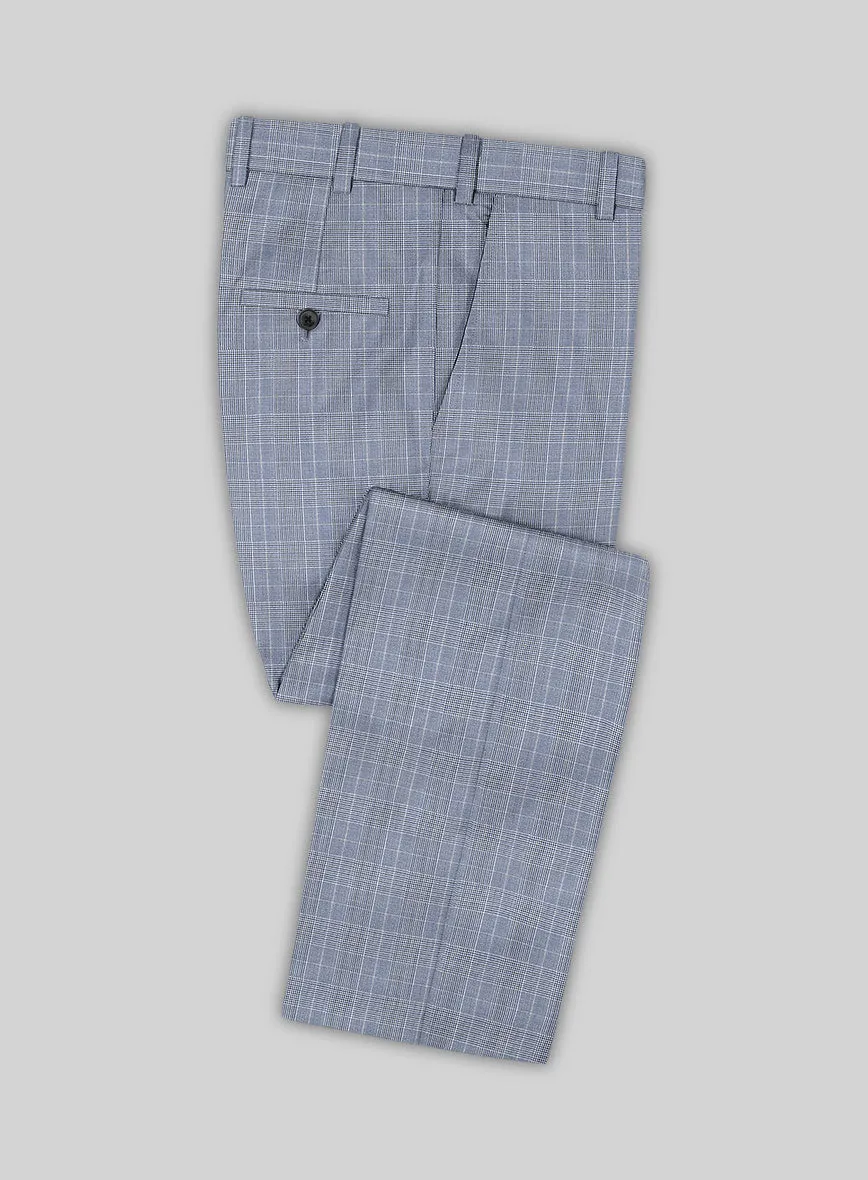Caccioppoli Sun Dream Dorna Blue Wool Silk Suit