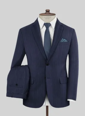 Caccoppoli Sun Dream Colta Blue Wool Silk Suit