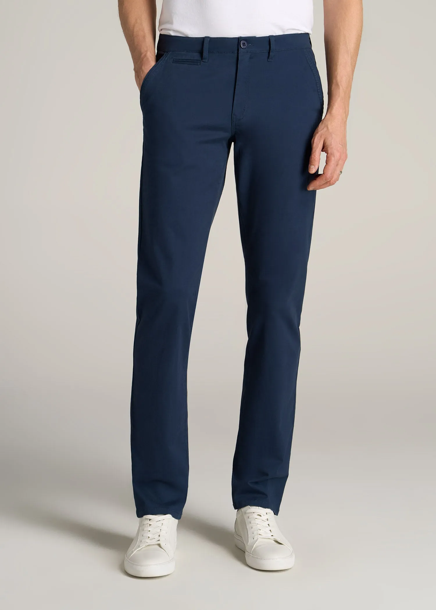 Carman TAPERED Chinos in Marine Navy - Pants for Tall Men