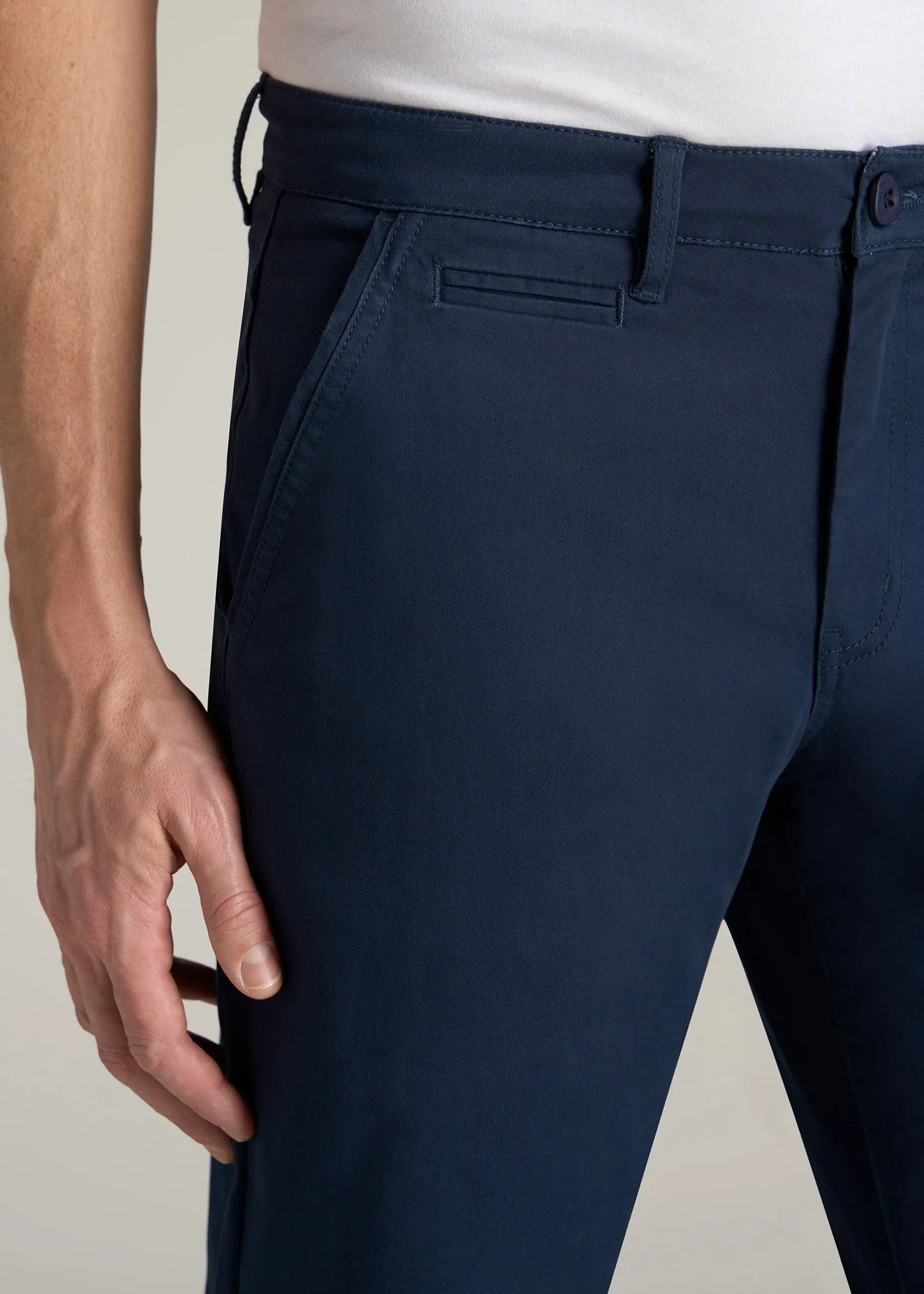 Carman TAPERED Chinos in Marine Navy - Pants for Tall Men