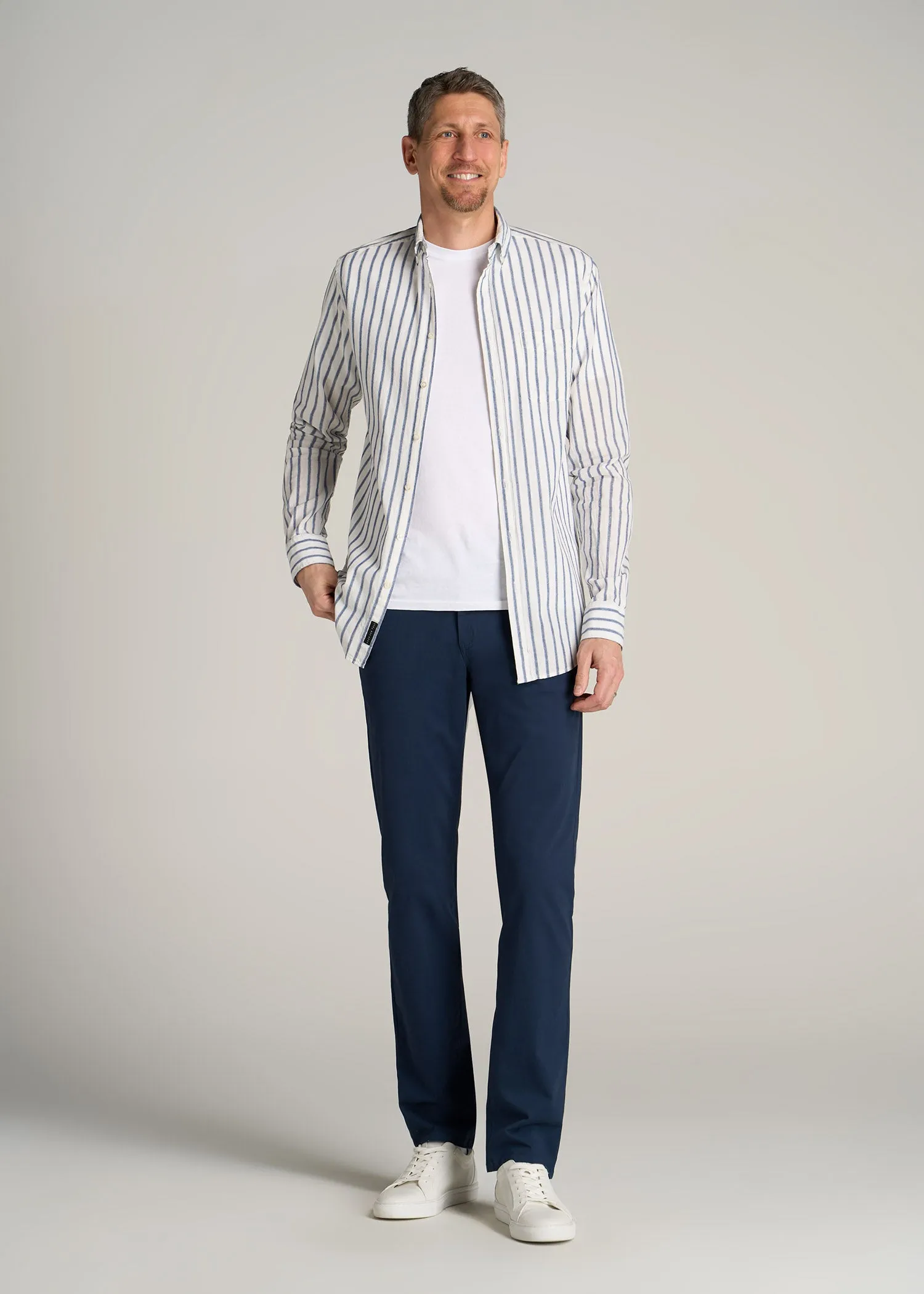 Carman TAPERED Chinos in Marine Navy - Pants for Tall Men