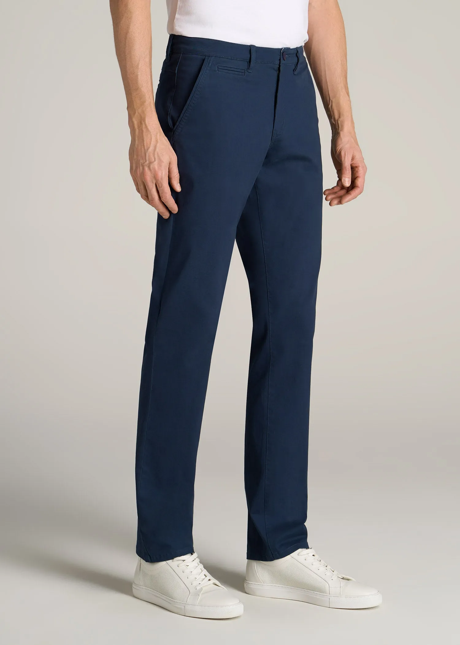 Carman TAPERED Chinos in Marine Navy - Pants for Tall Men