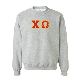 Chi Omega Standards Crewneck Sweatshirt - G180 - TWILL