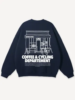 Coffee & Cycling Oversized Sweatshirt