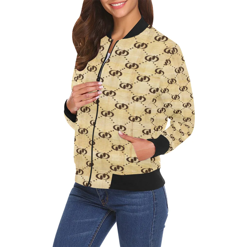 EXCELLENCE NILE All Over Print Bomber Jacket for Women