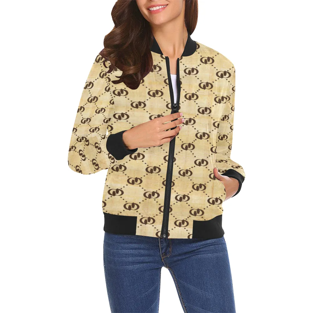 EXCELLENCE NILE All Over Print Bomber Jacket for Women