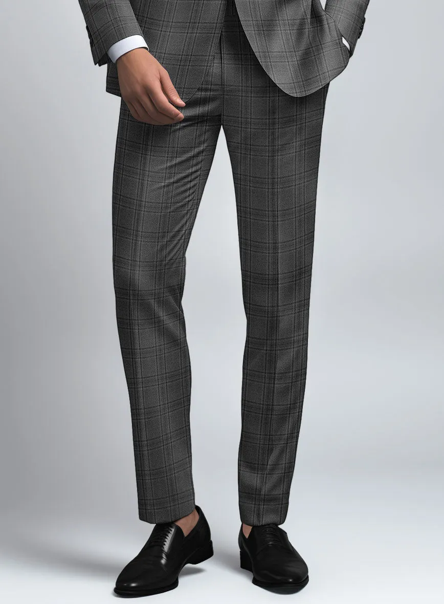Hardy Minnis Adali Gray Check Wool Suit