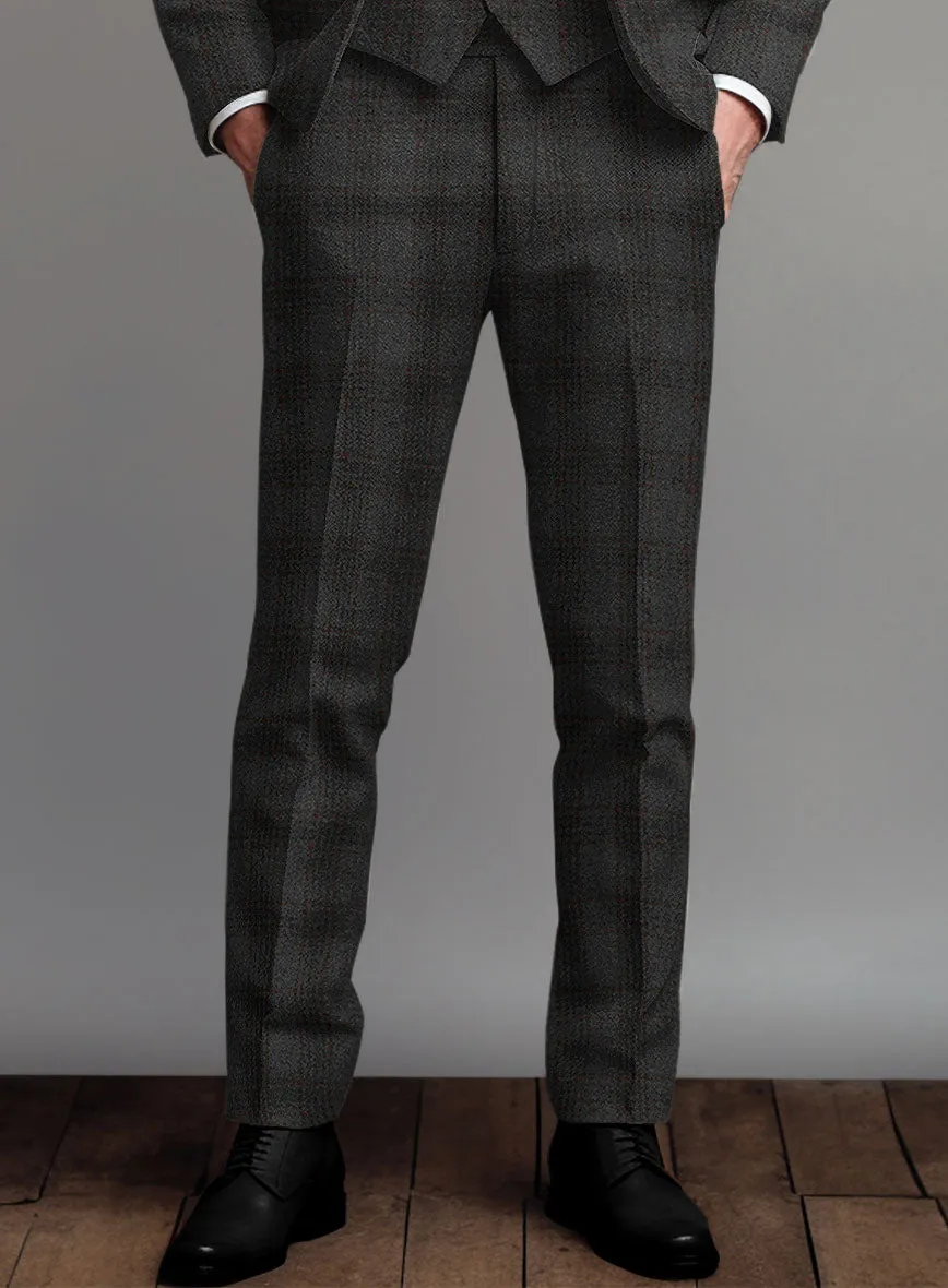 Highlander Gray Classic Check Tweed Suit