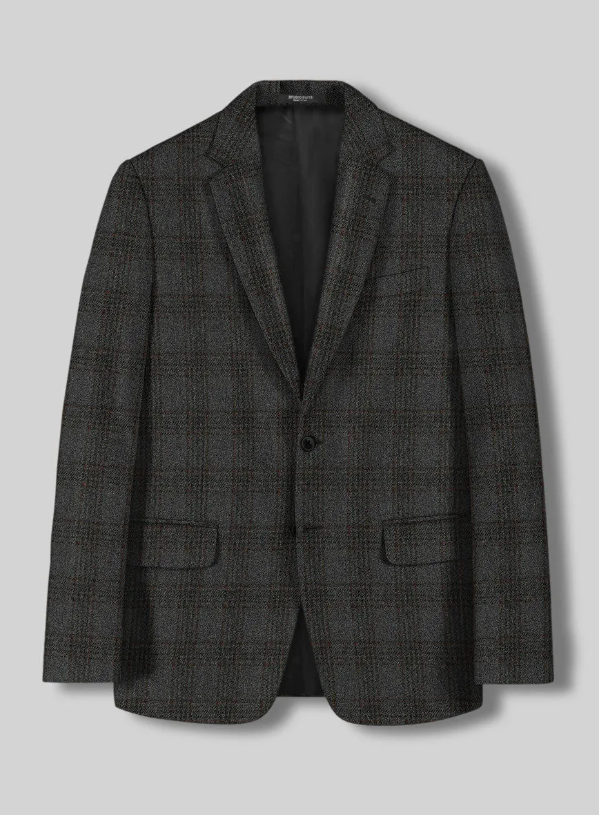 Highlander Gray Classic Check Tweed Suit