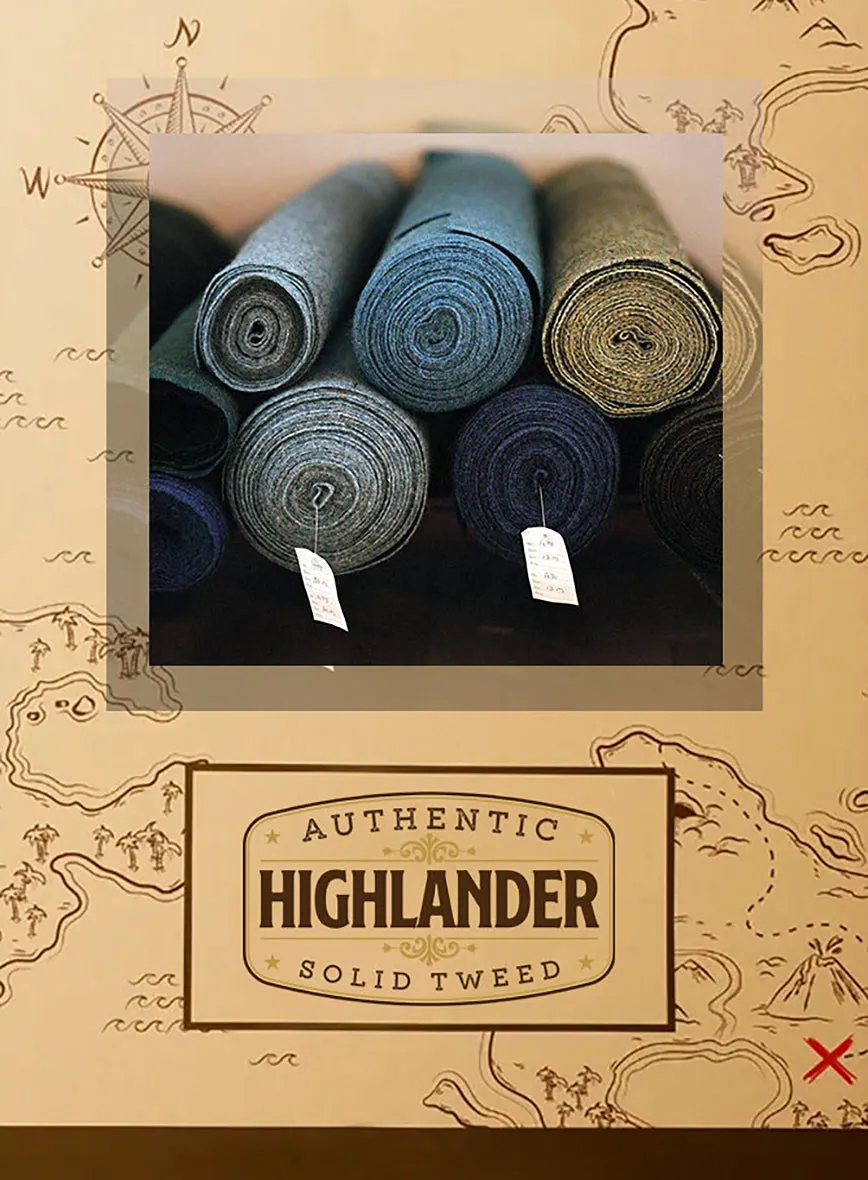 Highlander Gray Classic Check Tweed Suit