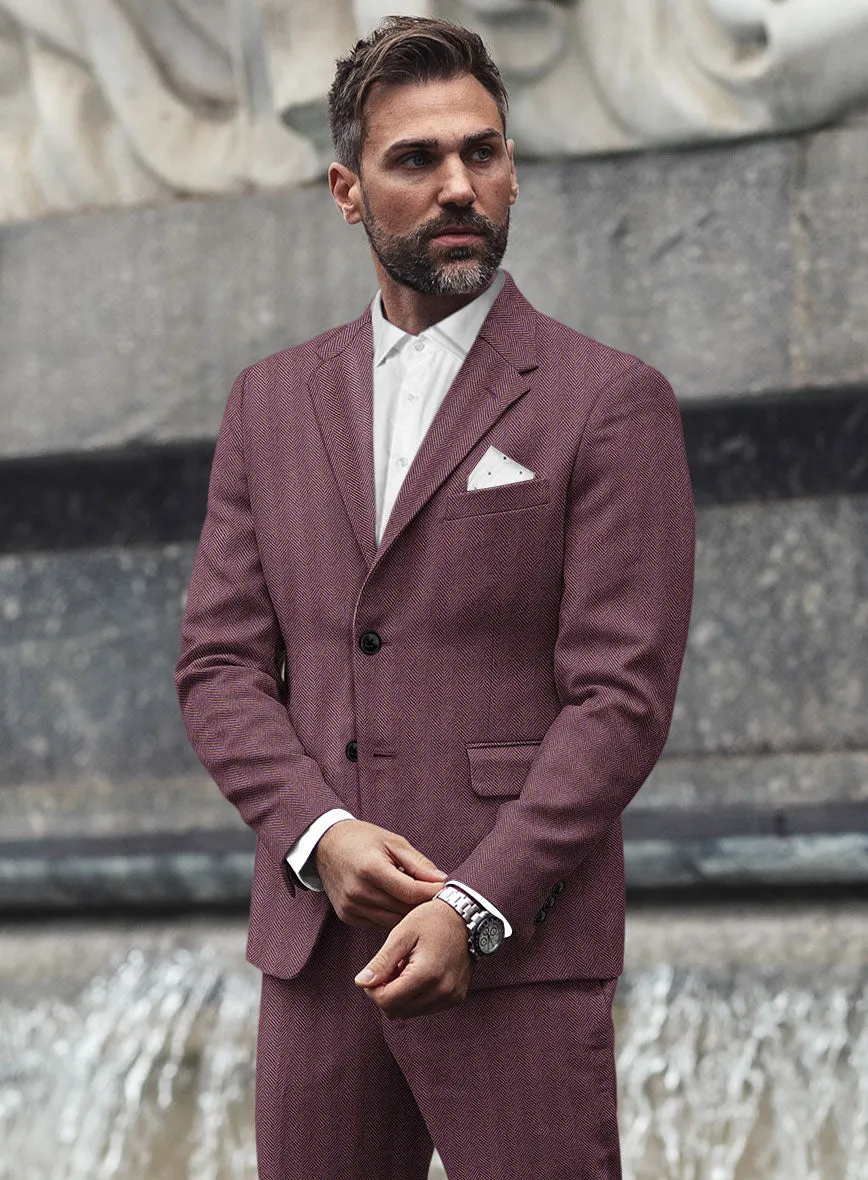 Highlander Purple Herringbone Tweed Jacket