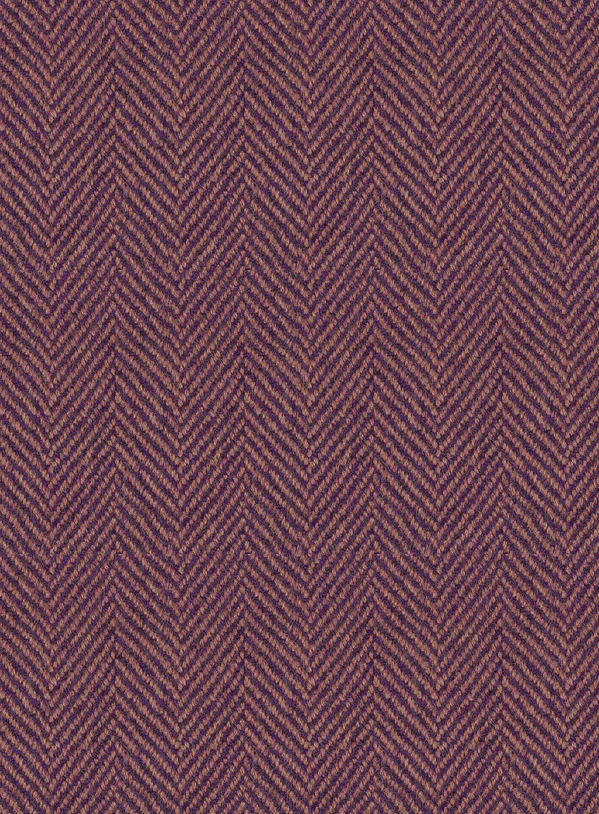Highlander Purple Herringbone Tweed Jacket