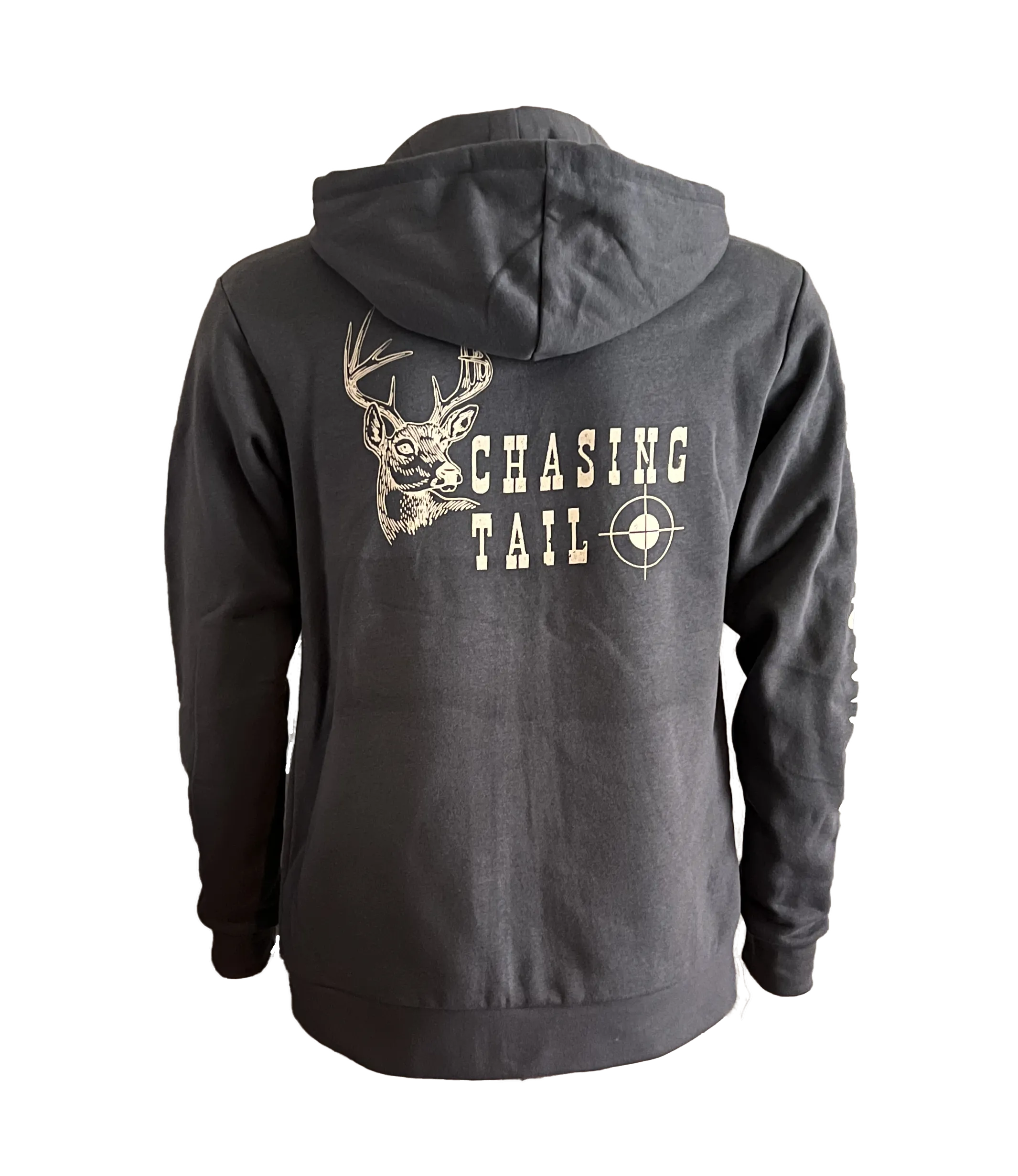 Hoodie-Full Zip - Chasing Tail Deer