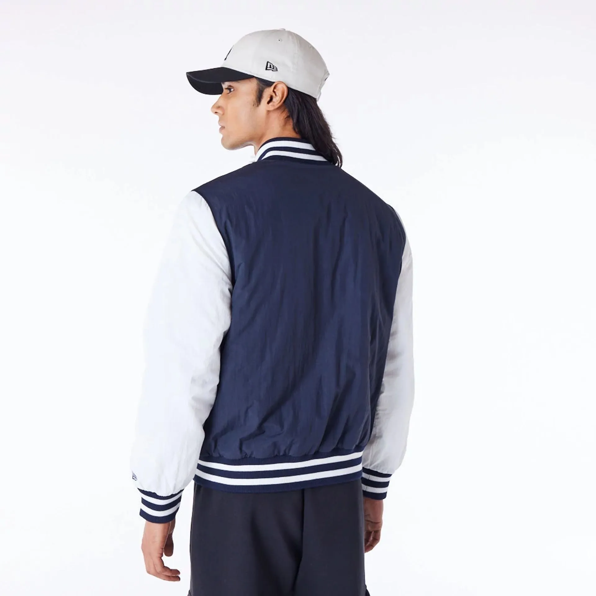 LA Dodgers MLB Wordmark Navy Bomber Jacket
