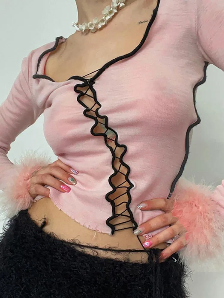 Lace Up Fairy Top
