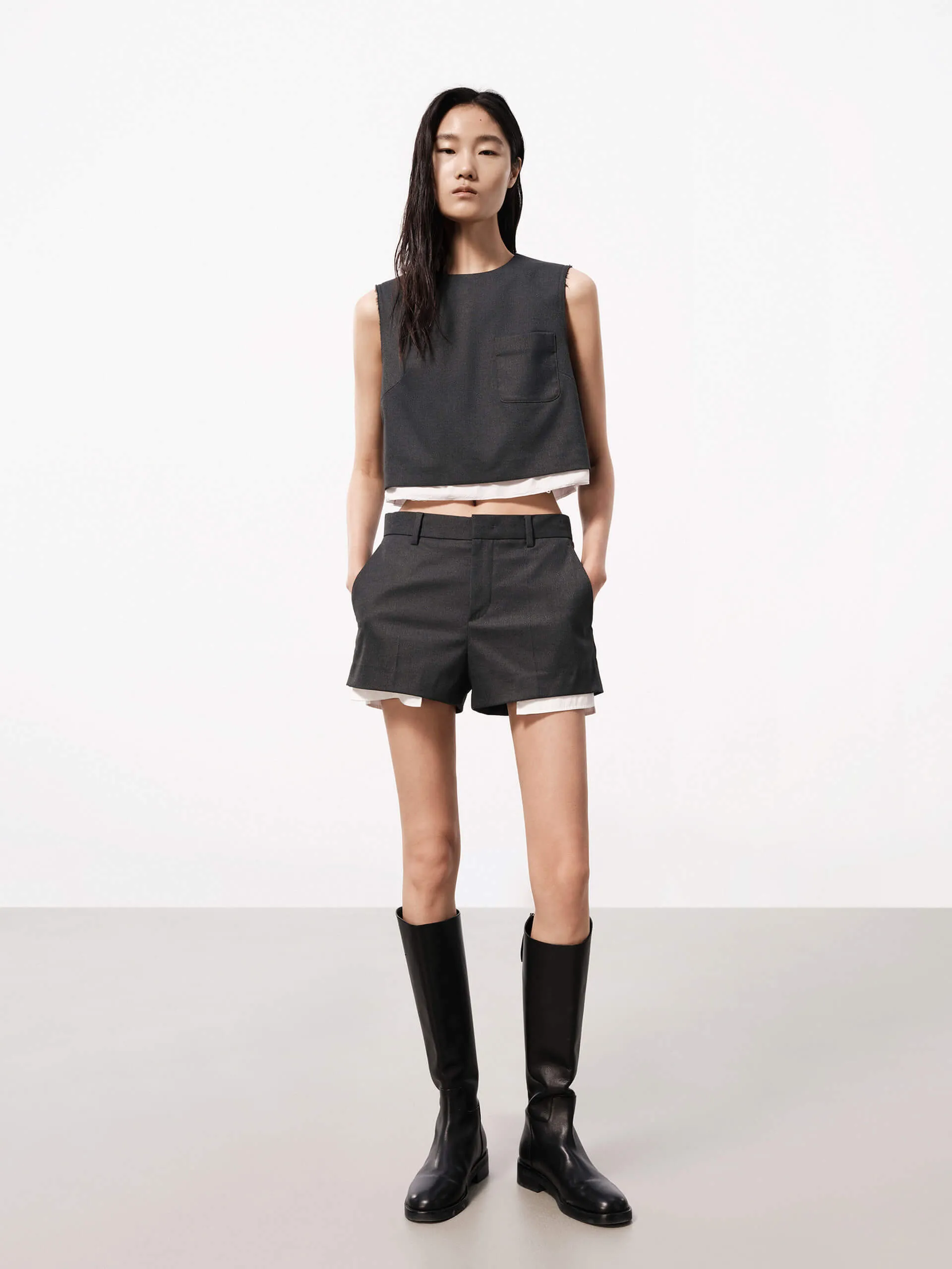 Layer Detail Sleeveless Top