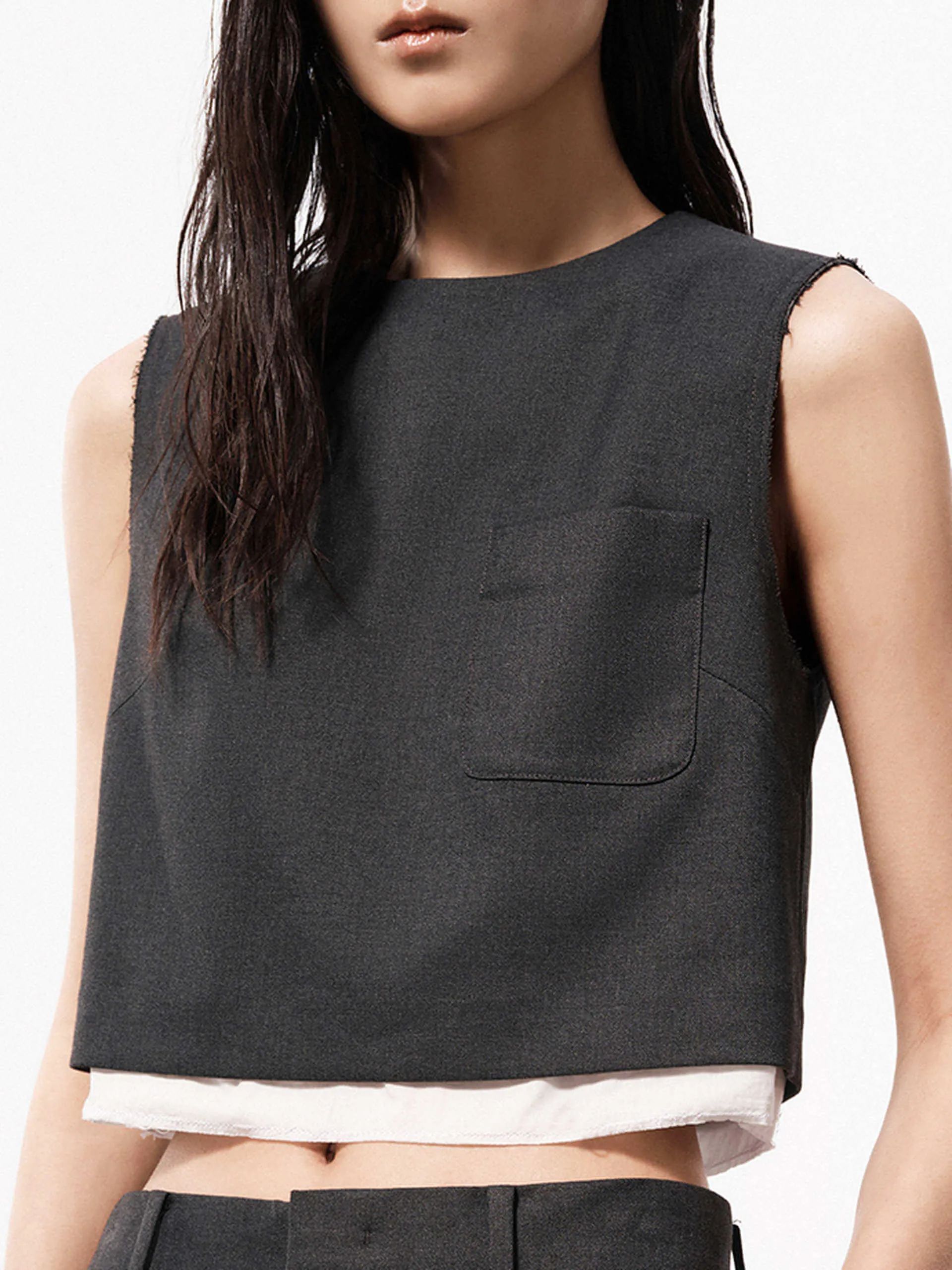 Layer Detail Sleeveless Top