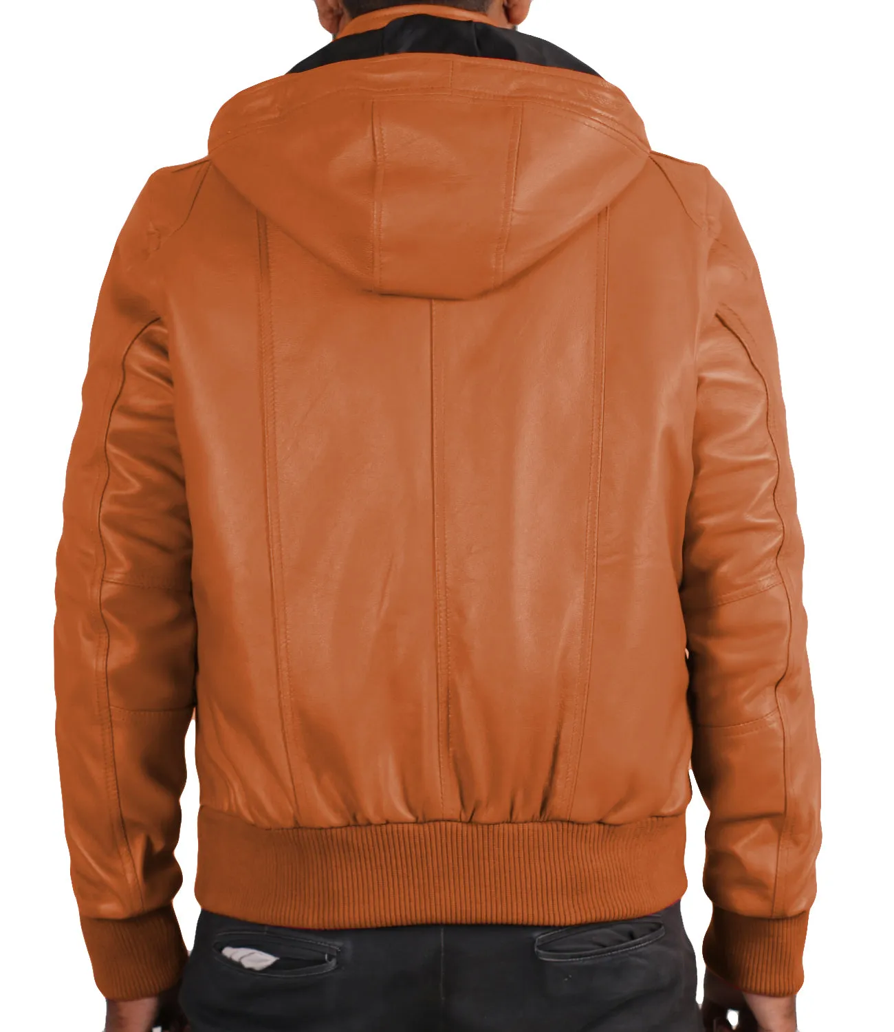 Leather Jackets Hub Mens Genuine Lambskin Leather Jacket (Black, Regal Jacket) - 1501270