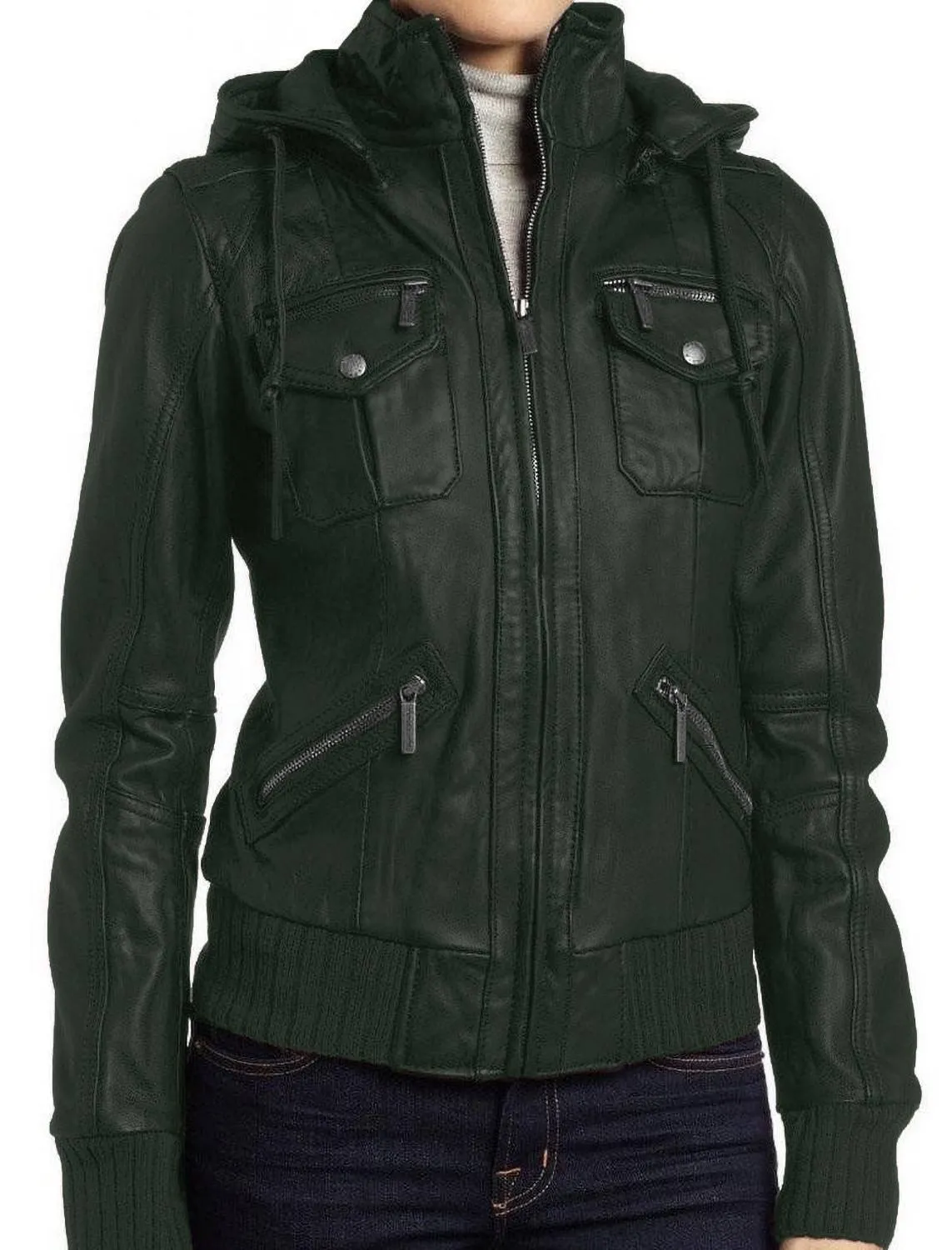 Leather Jackets Hub Mens Genuine Lambskin Leather Jacket (Black, Regal Jacket) - 1501270