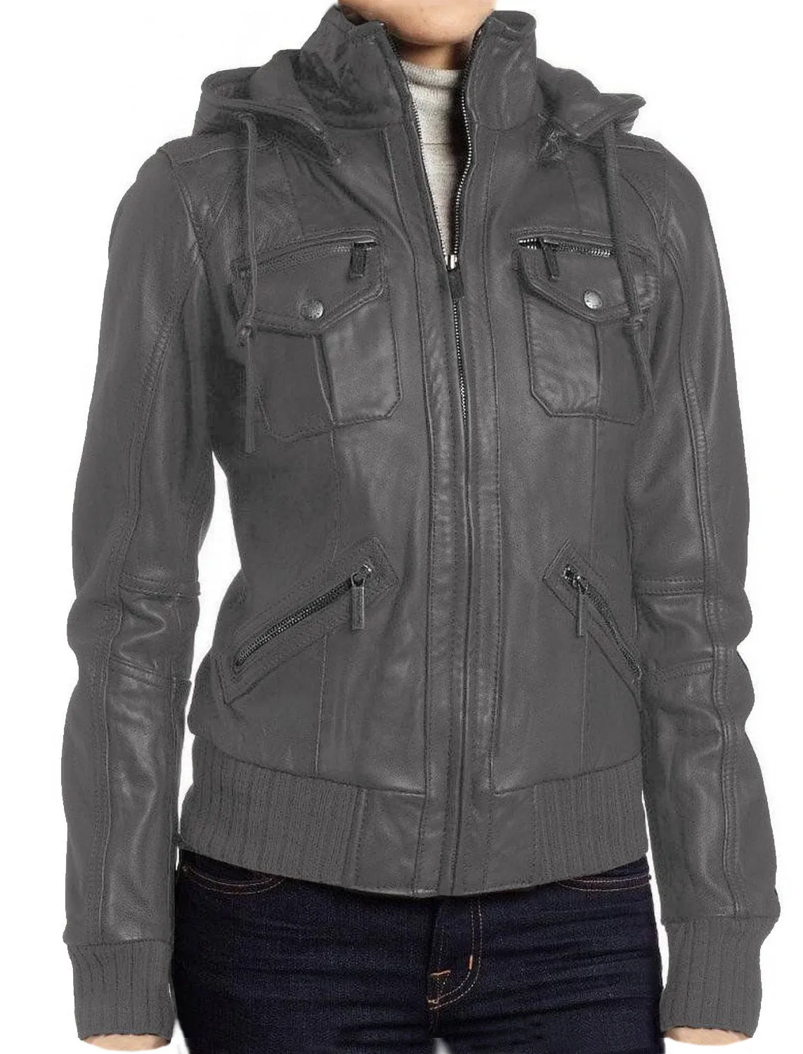 Leather Jackets Hub Mens Genuine Lambskin Leather Jacket (Black, Regal Jacket) - 1501270