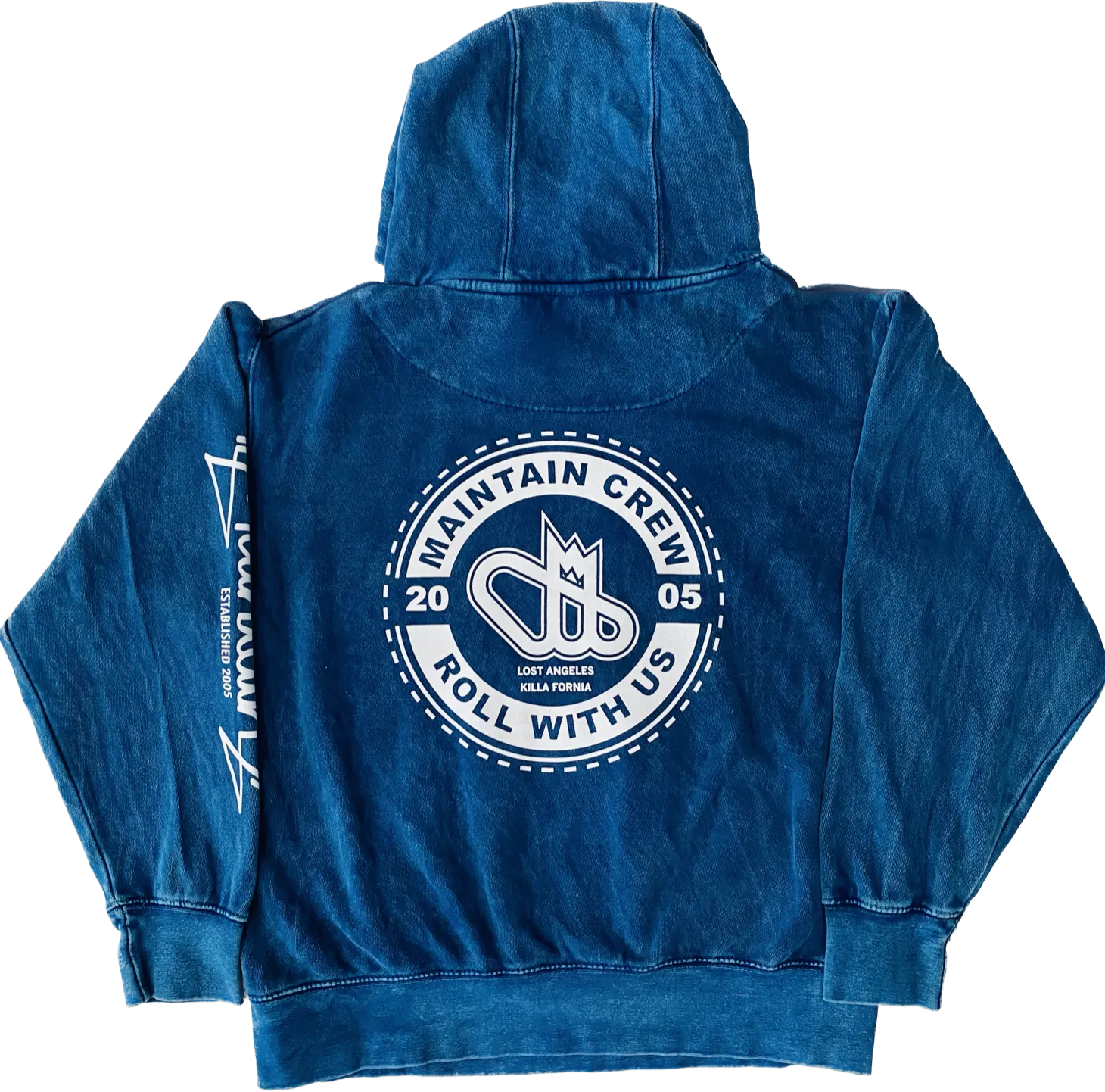 Maintain Rep Blue Wash Hoodie