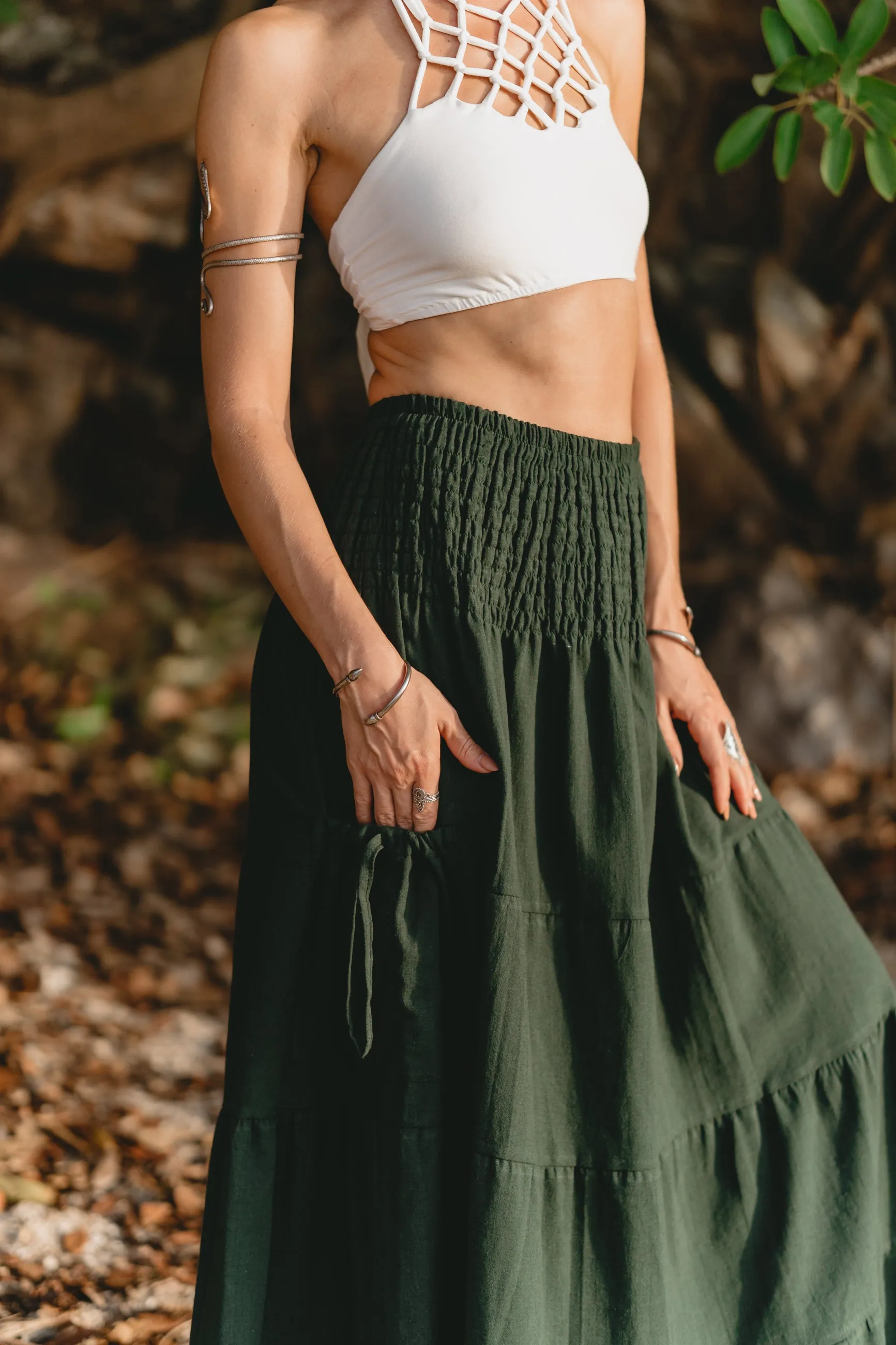 Maxi Skirt Keela Hunter Green