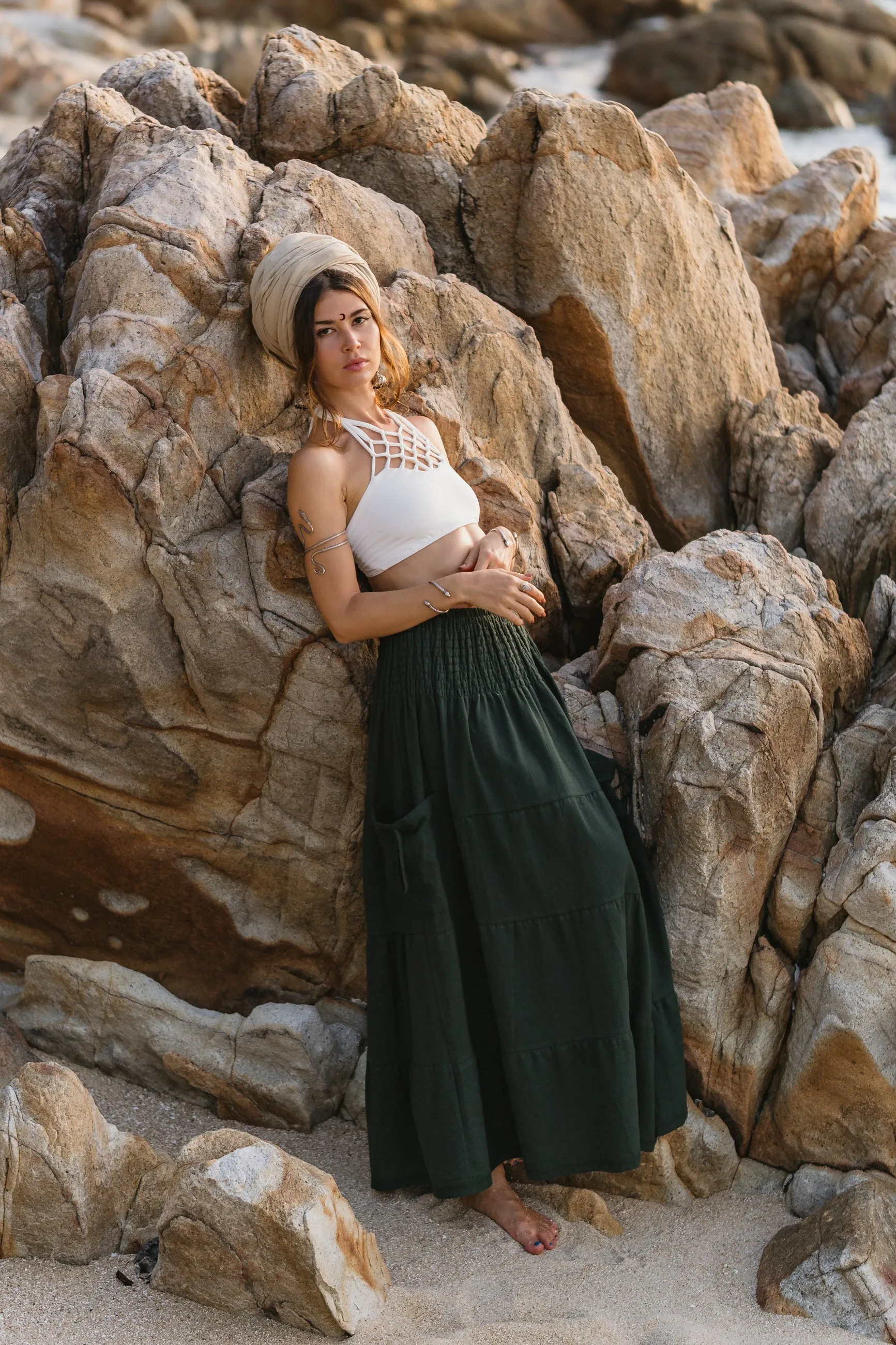Maxi Skirt Keela Hunter Green