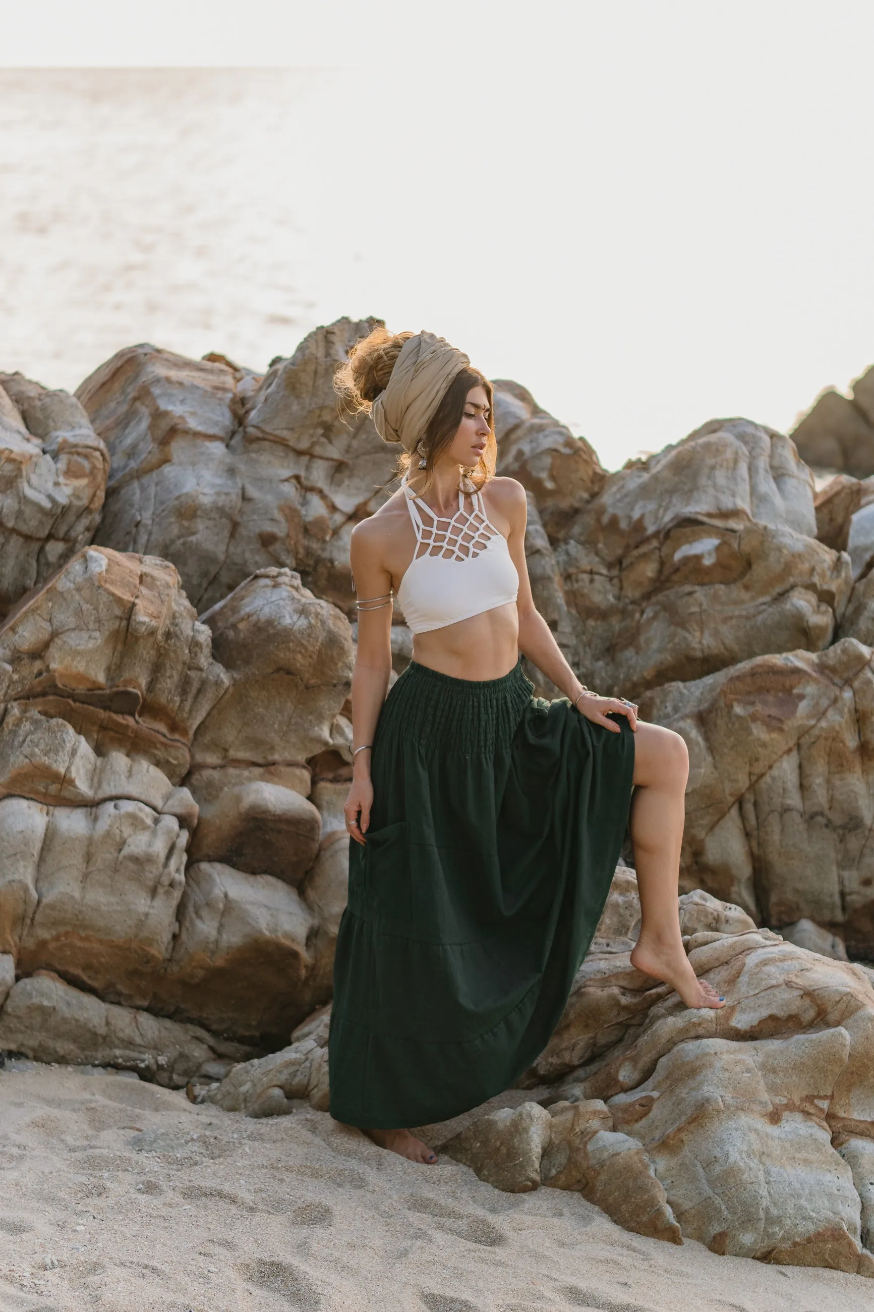 Maxi Skirt Keela Hunter Green