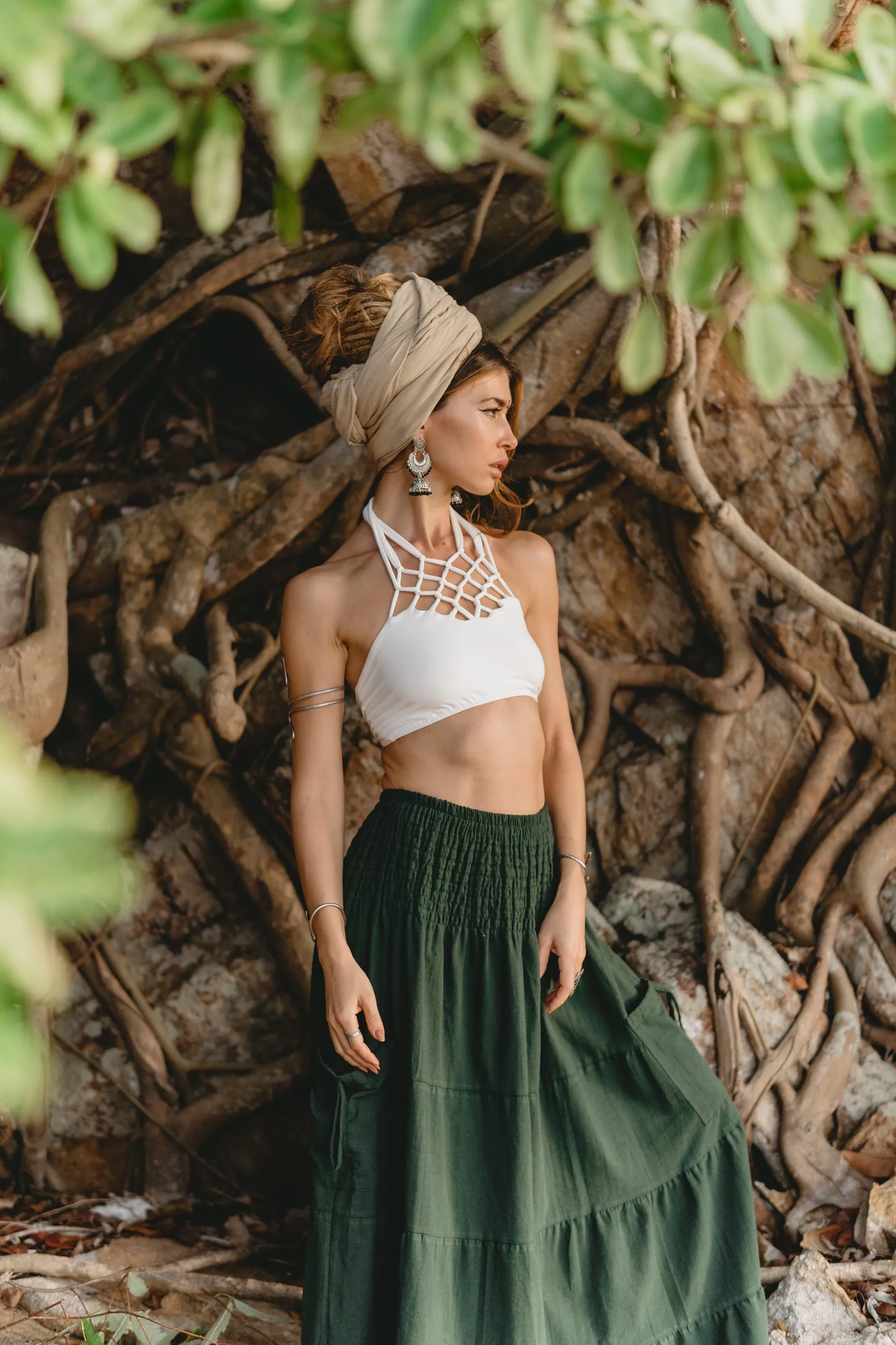 Maxi Skirt Keela Hunter Green