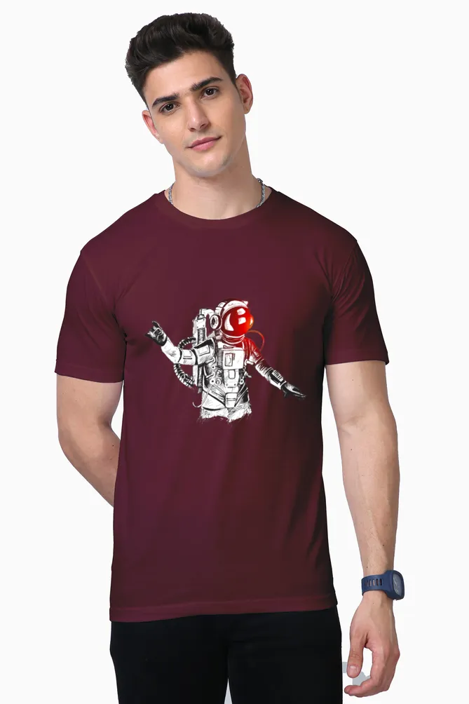 Men Half Sleeves T-Shirts - Astro Dancing