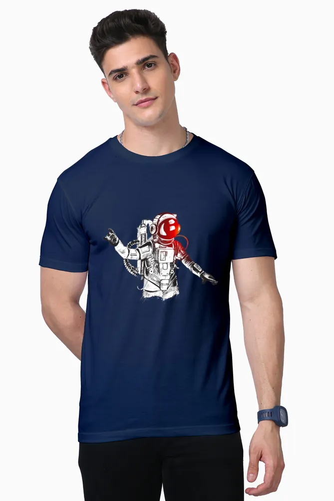 Men Half Sleeves T-Shirts - Astro Dancing