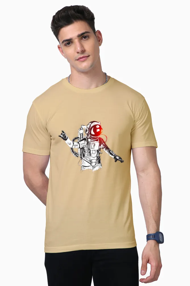 Men Half Sleeves T-Shirts - Astro Dancing