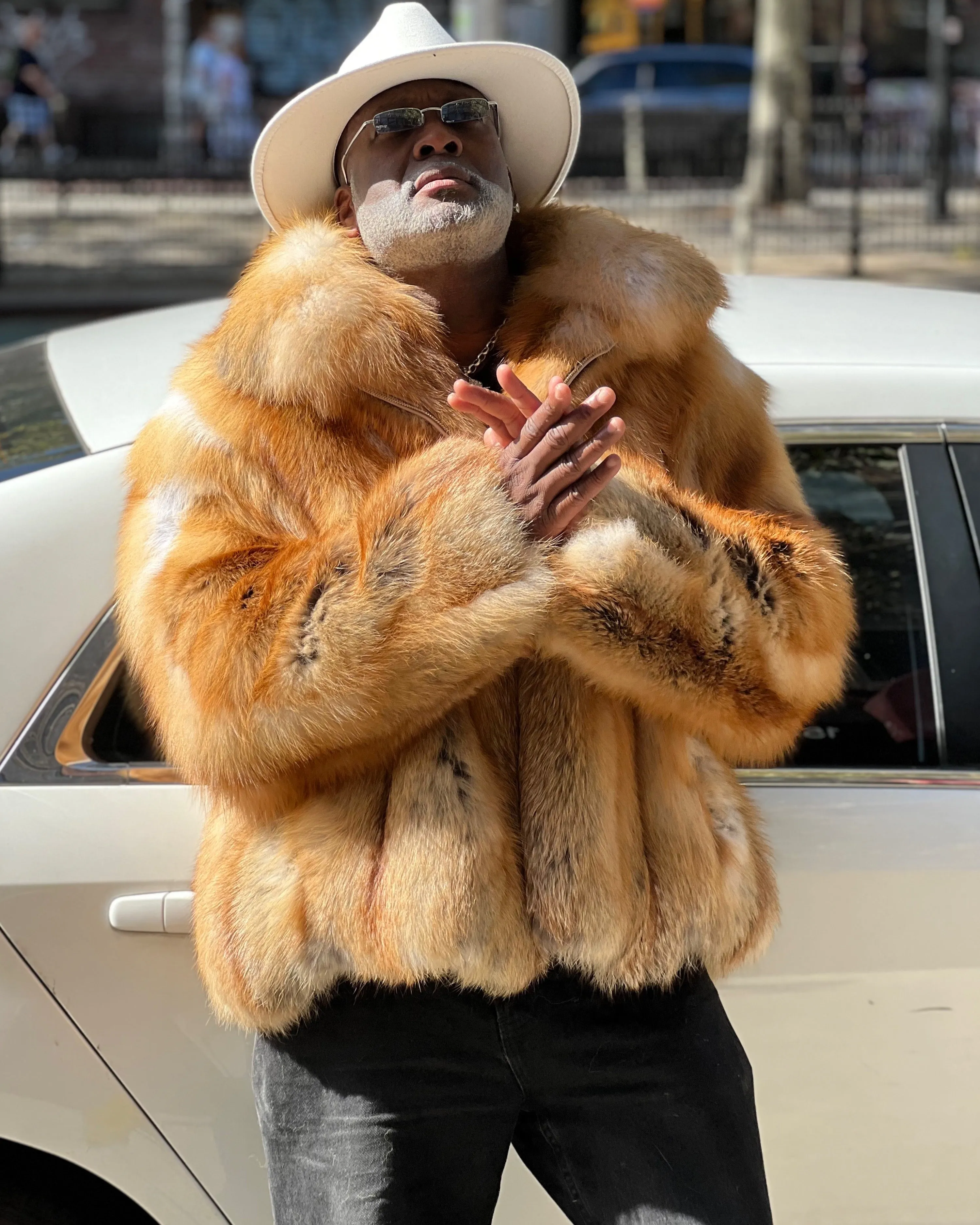 MEN -  NATURAL RED FOX FUR BOMBER