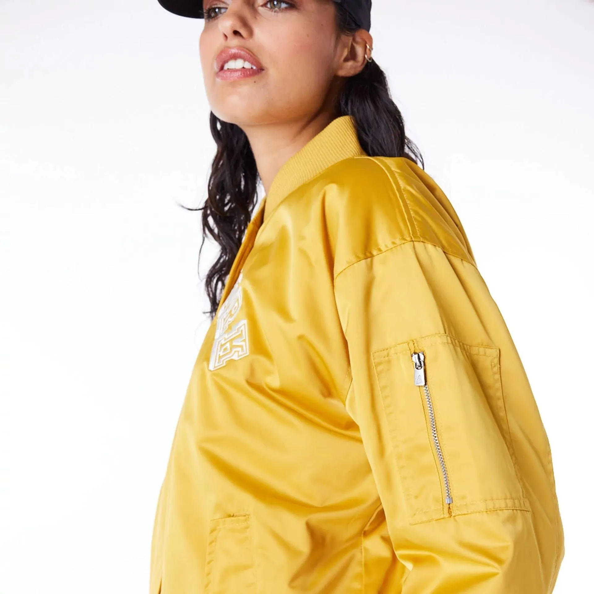 New York Yankees Womens MLB Dark Yellow Bomber Jacket
