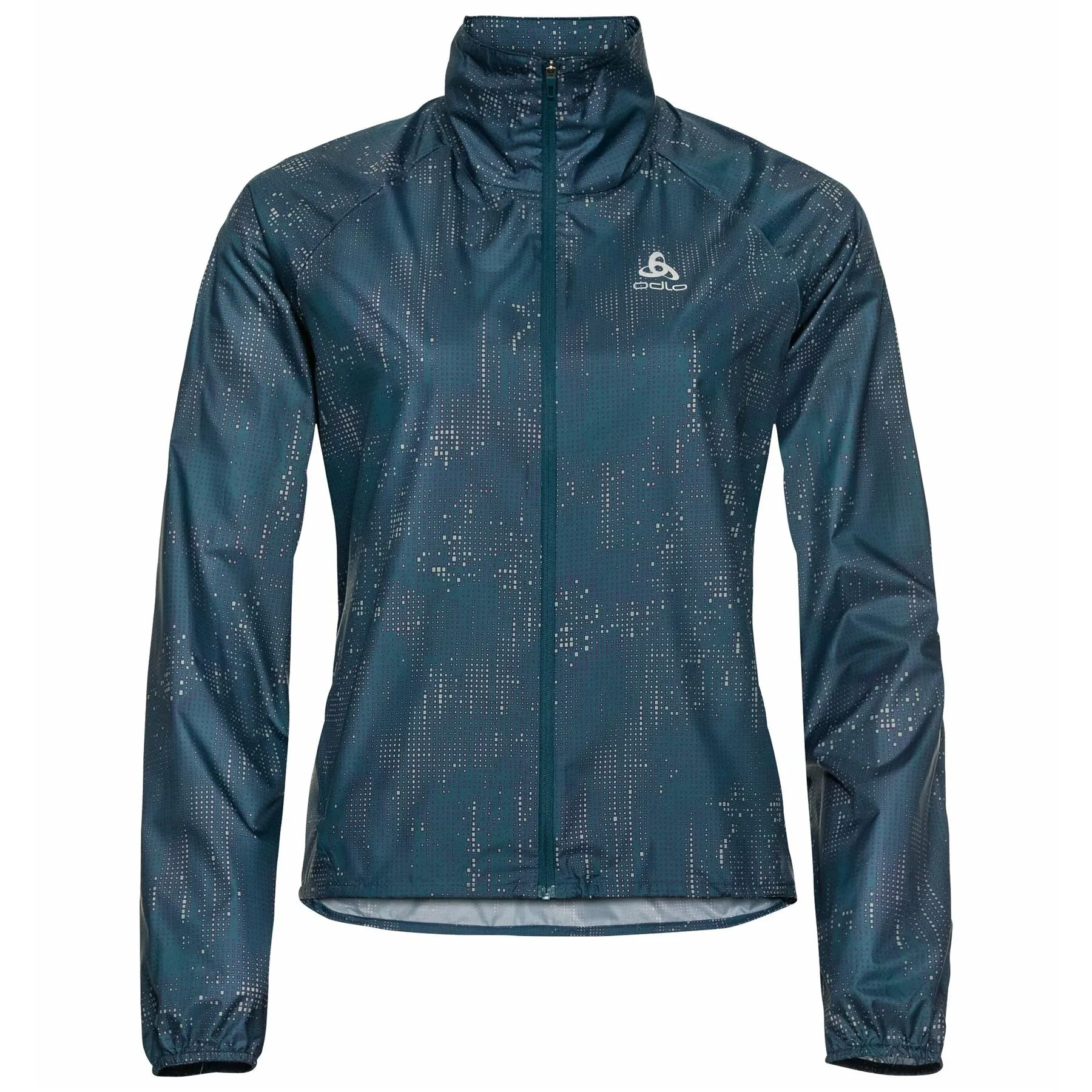 Odlo Womens Running Jacket Premium AOP All Weather Wind & Water Resistant