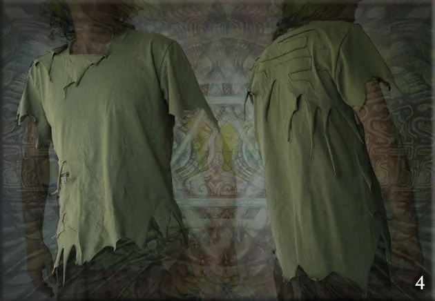 Pirate Tee ~  dystopian distressed
