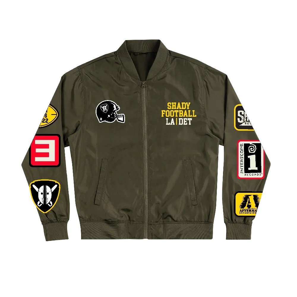Shady Football Lightweight Bomber Jacket (Green)