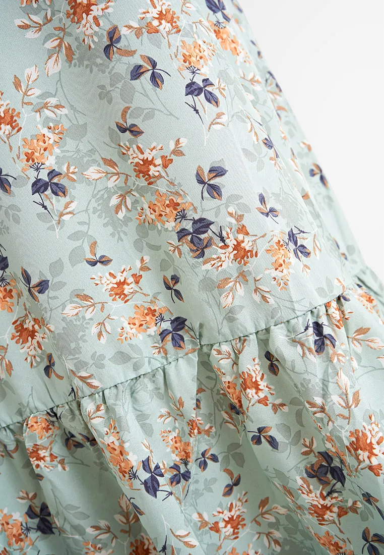 Sharon Two-Way Ruffle Strap Smocked Dress