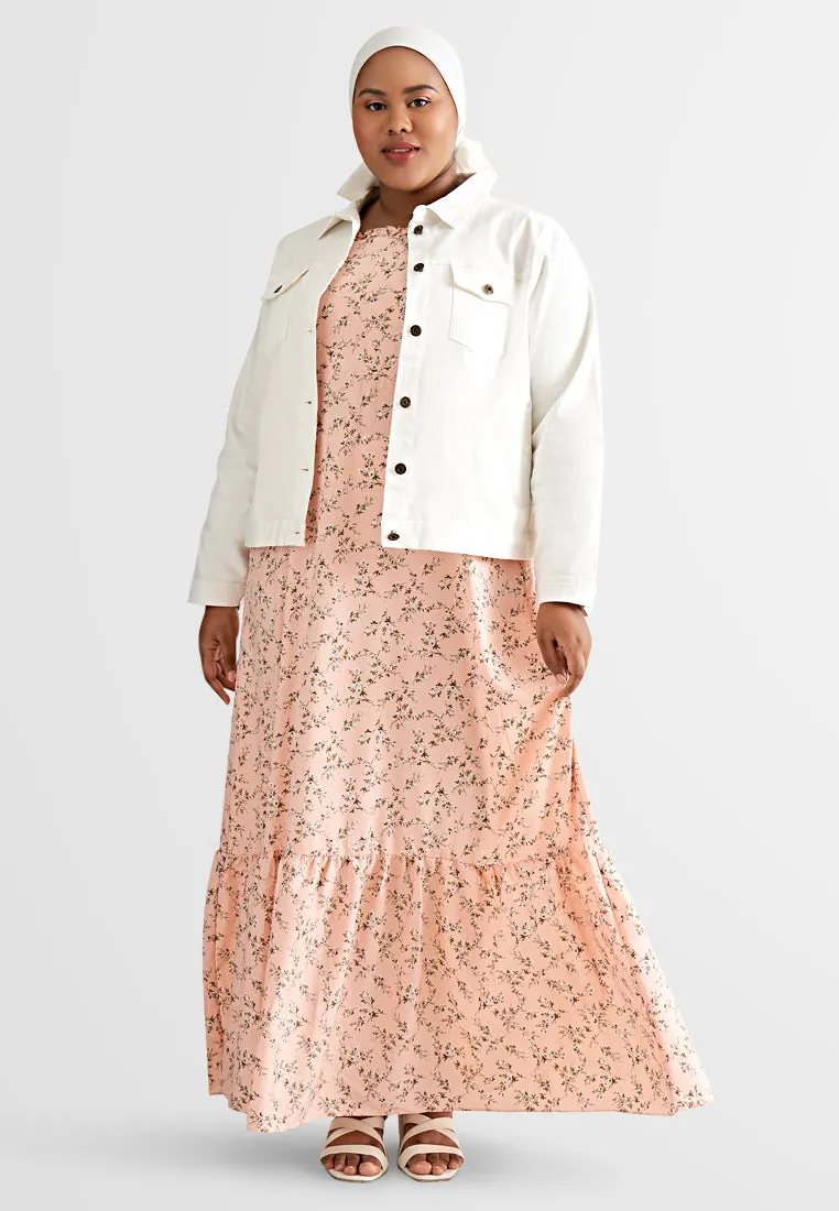 Sharon Two-Way Ruffle Strap Smocked Dress