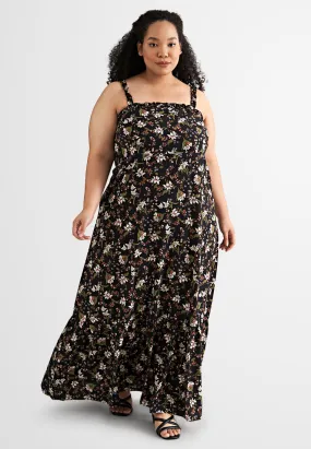 Sharon Two-Way Ruffle Strap Smocked Dress
