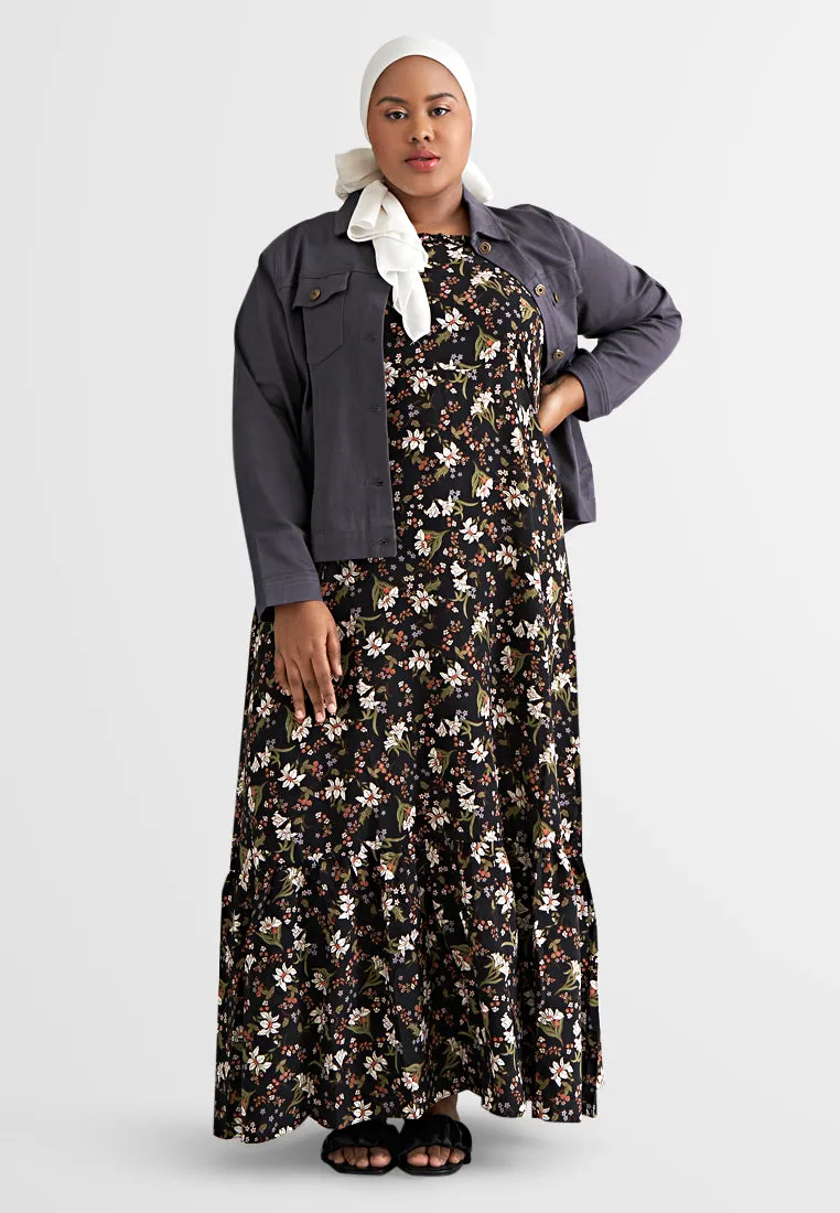 Sharon Two-Way Ruffle Strap Smocked Dress