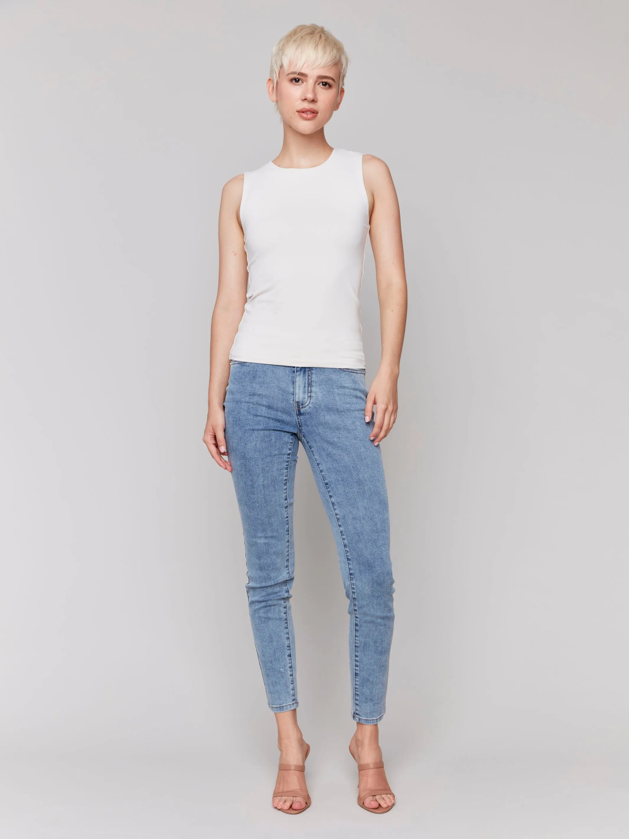 Sleeveless Super Stretch Top - Natural