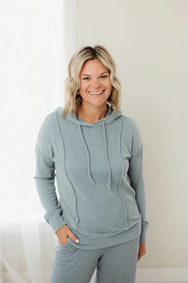 Solid Rib Hoodie